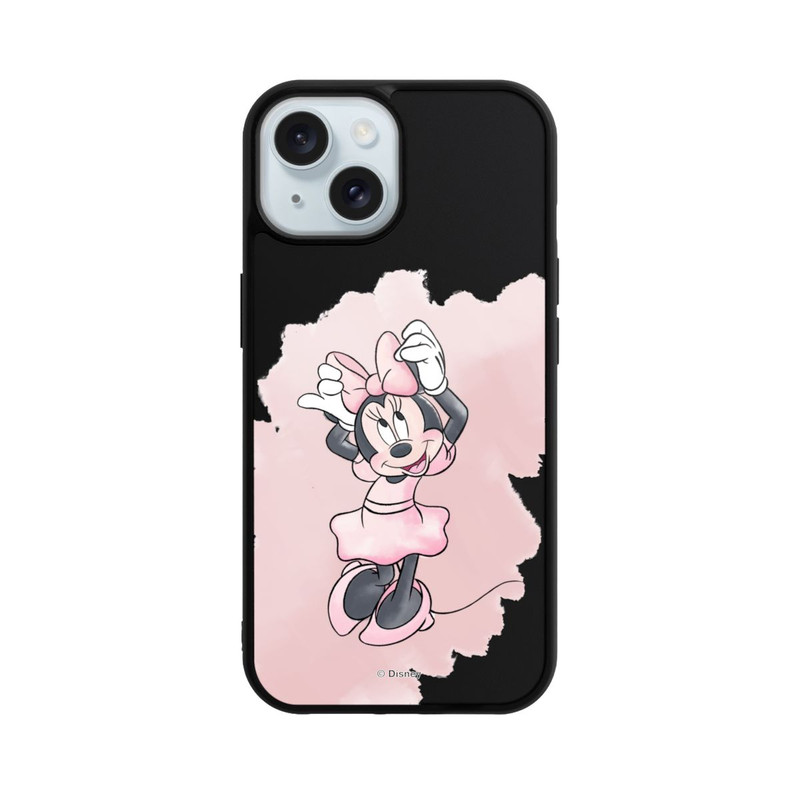 iPhone 15 Base Case Minnie Aquarell transparent