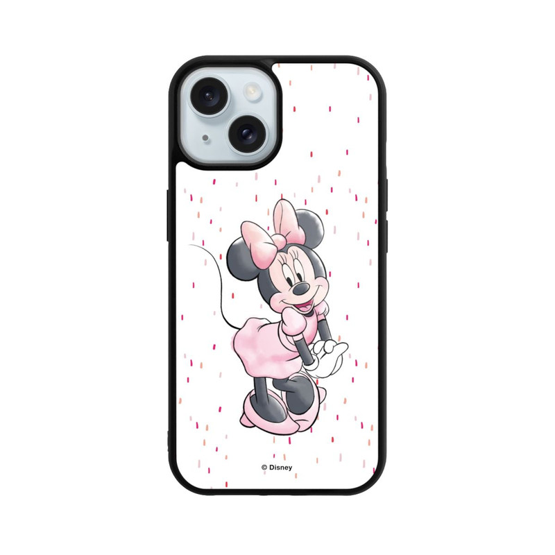 iPhone 15 Base Case Minnie Watercolour Dots