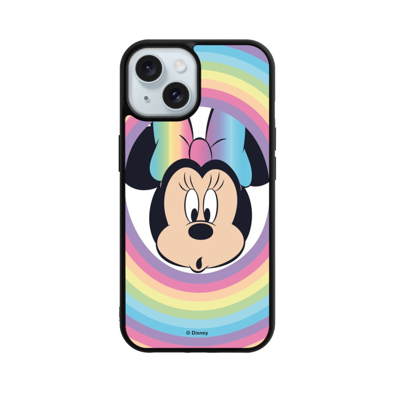 iPhone 15 Base Case Minnie Rainbow Circle