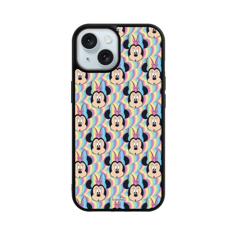 iPhone 15 Base Case Minnie Rainbow Faces