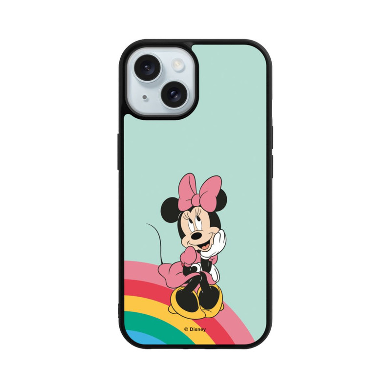 iPhone 15 Base Case Minnie Regenbogen Portrait