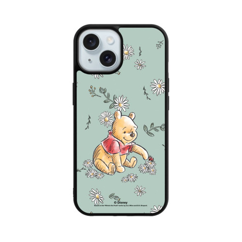 Apple iPhone 15 Base Case Winnie Puuh Gänseblümchen und Käfer Liebe