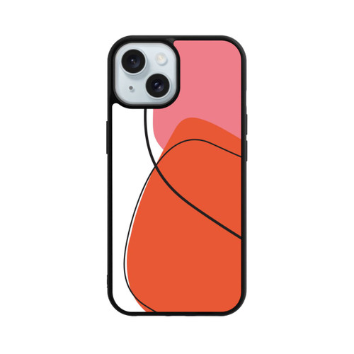 Apple iPhone 15 Base Case Meine orangefarbene Kunst