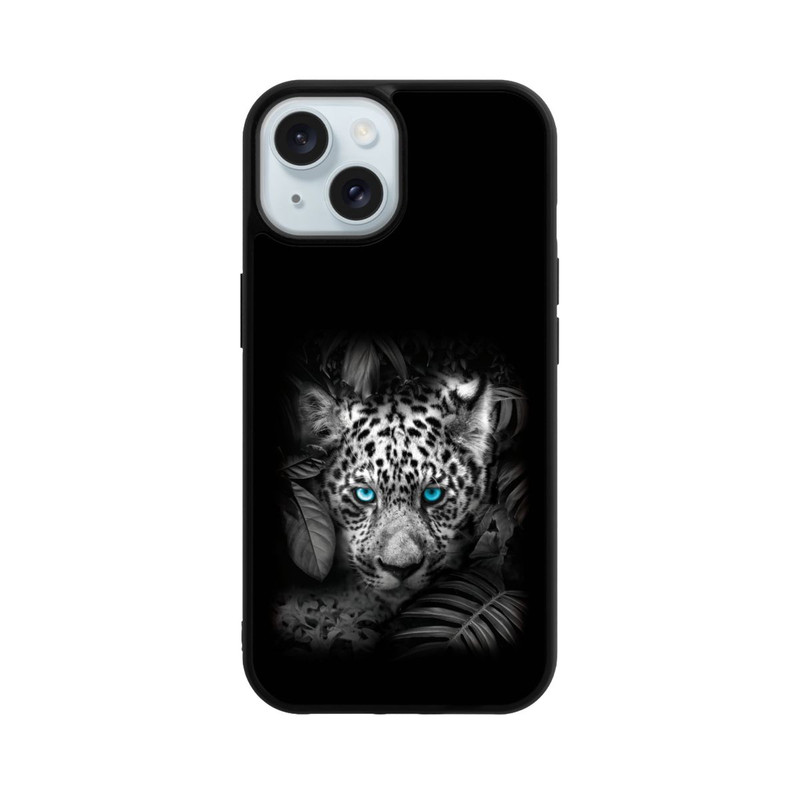 iPhone 15 Base Case Jaguar Schwarz Dschungel