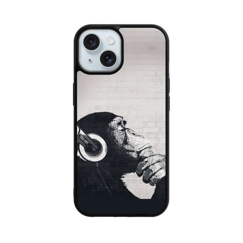 iPhone 15 Base Case Musiker Affe