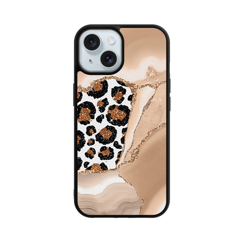 iPhone 15 Base Case  Muster und Texturen Hellgold