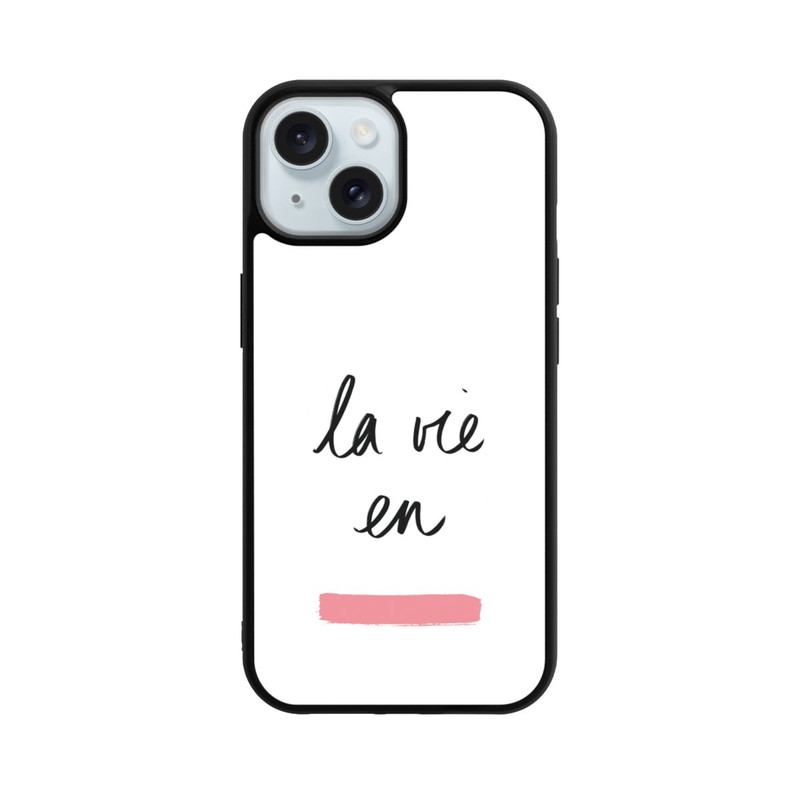 iPhone 15 Base Case La Vie en Rosa