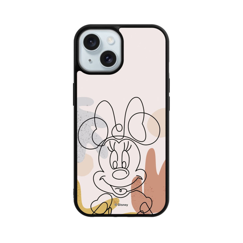 iPhone 15 Base Case Minnie Abstract Lineart