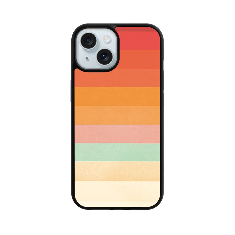 iPhone 15 Base Case Regenbogen Chevrons II