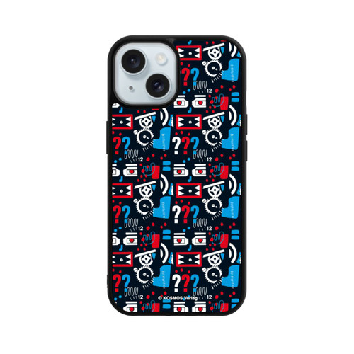 Apple iPhone 15 Base Case Drei Fragezeichen Wildes Muster