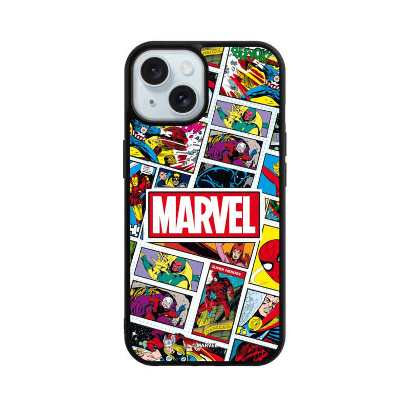 iPhone 15 Base Case Marvel Comic Pattern
