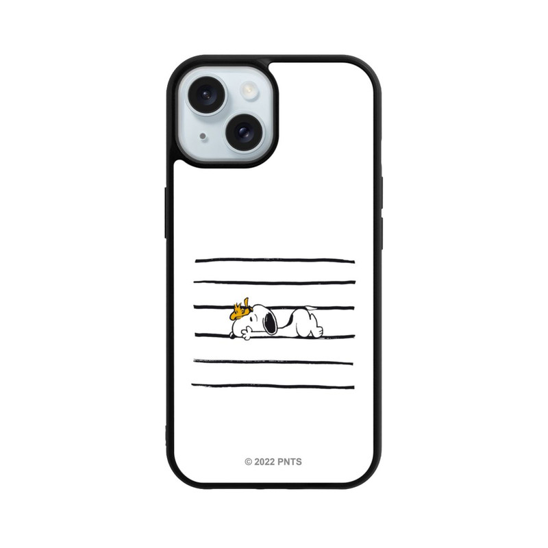 iPhone 15 Base Case Snoopy Woodstock Streifen