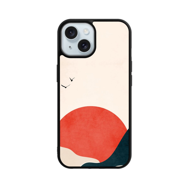 iPhone 15 Base Case Untergehende Sonne