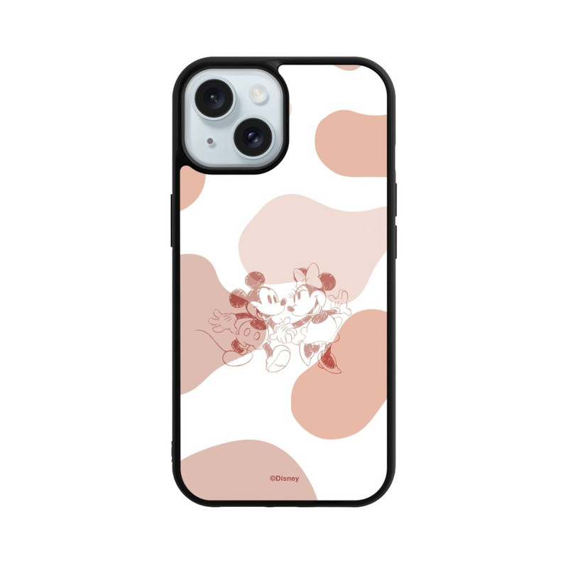 iPhone 15 Base Case Micky and Minnie halten händchen Boho