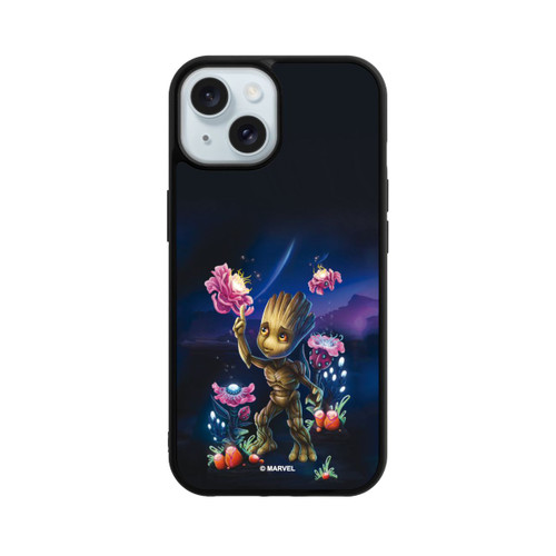 Apple iPhone 15 Base Case Baby Groot Blumen