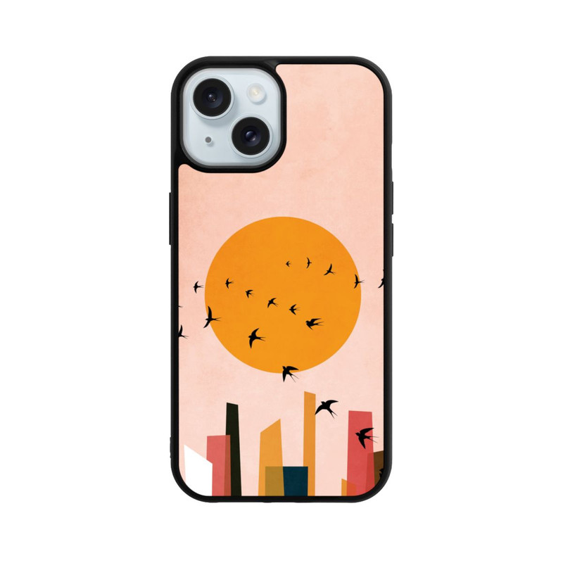 iPhone 15 Base Case Tanzende Vögel