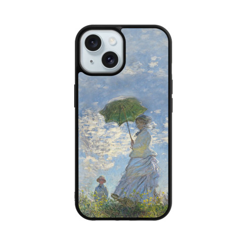 Apple iPhone 15 Base Case Frau mit Sonnenschirm - Monet