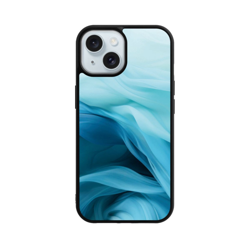 iPhone 15 Base Case Smooth Blue Texture