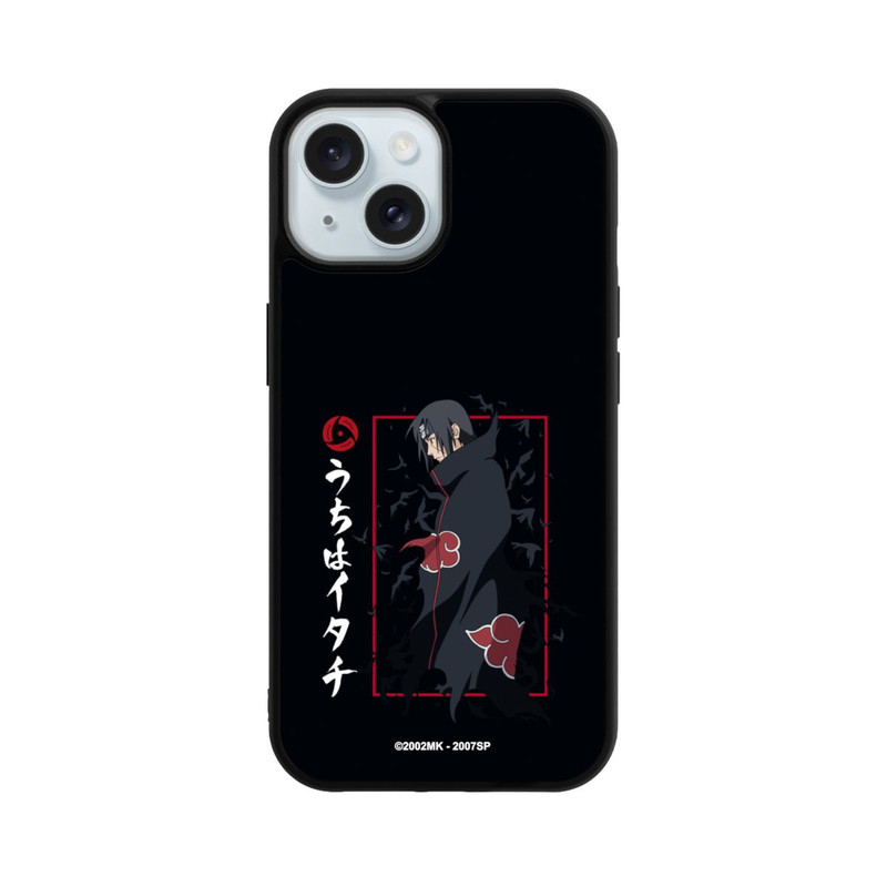 iPhone 15 Base Case Itachi Krähen Schwarz
