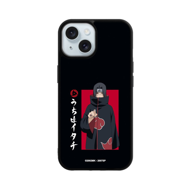 iPhone 15 Base Case Itachi Geste Schwarz