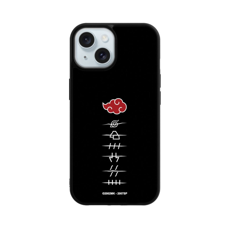 iPhone 15 Base Case Akatsuki Mitgliedssymbole Schwarz