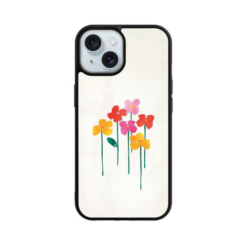 Apple iPhone 15 Base Case Kleine glückliche Blumen