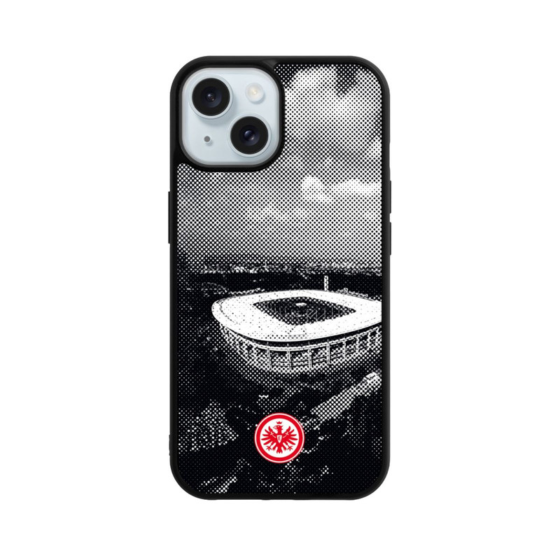 iPhone 15 Base Case SGE Stadion Schwarz Weiß