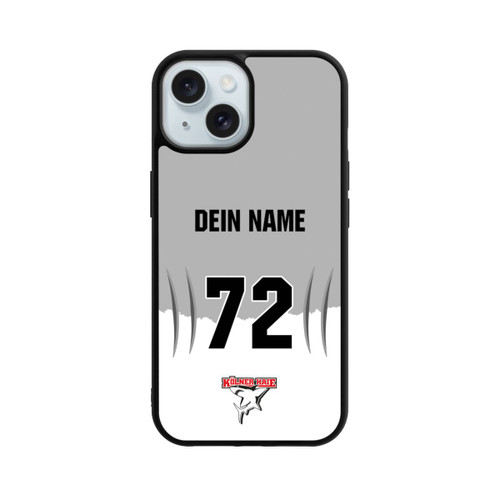 Apple iPhone 15 Base Case Kölner Haie Trikotmotiv Personalisierbar