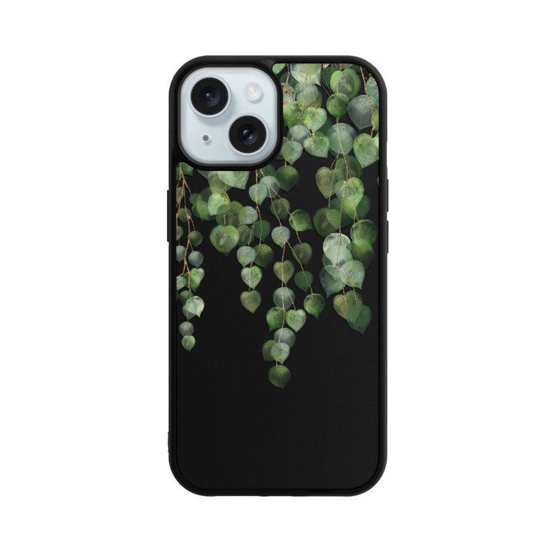 iPhone 15 Base Case Eucalyptus Hanging Watercolor Transparent
