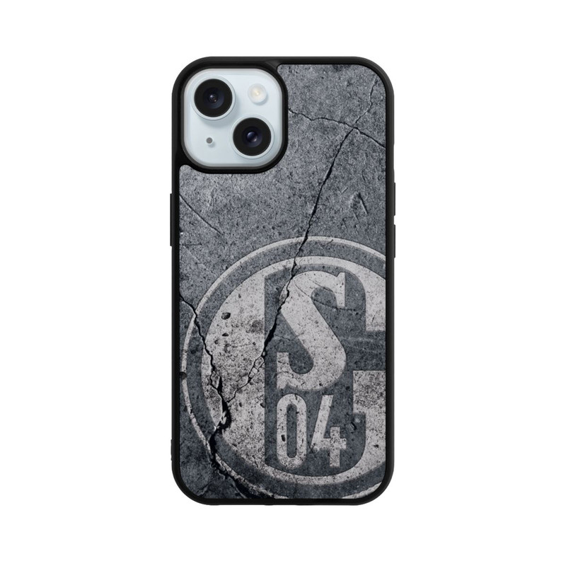 iPhone 15 Base Case Schalke 04 Beton Look
