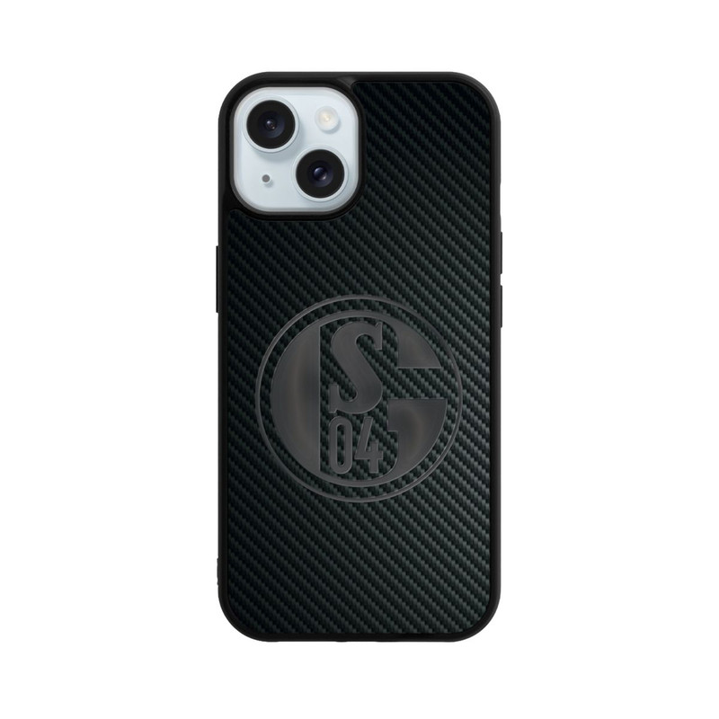 iPhone 15 Base Case Schalke 04 Carbon Look