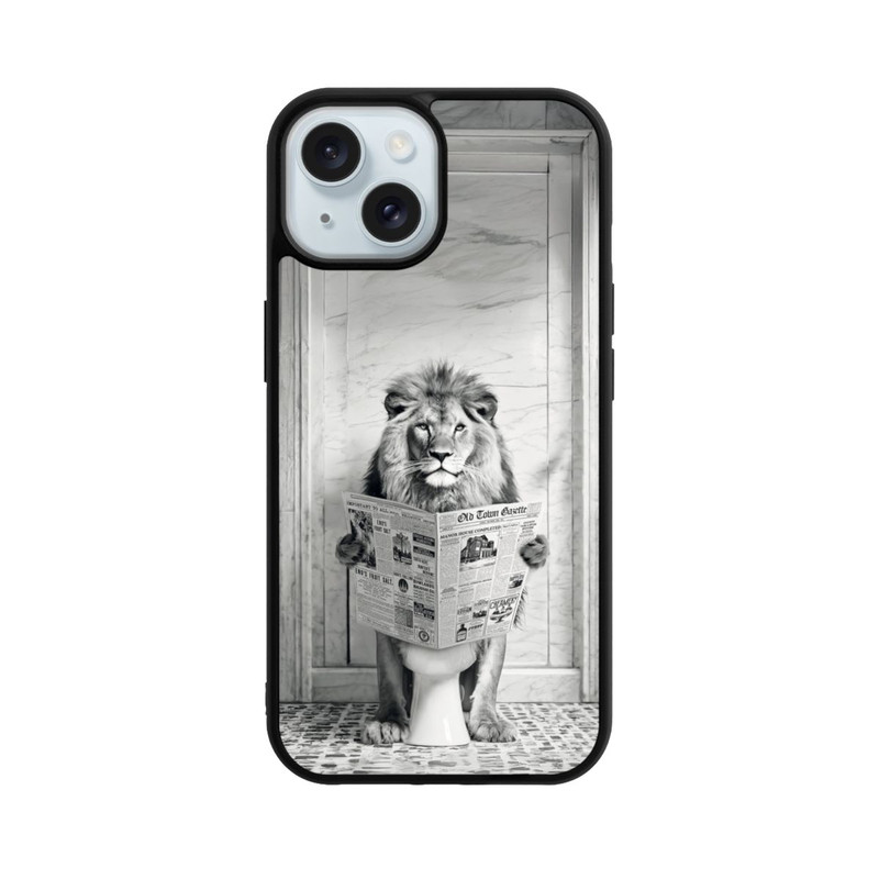 iPhone 15 Base Case Lion Toilet