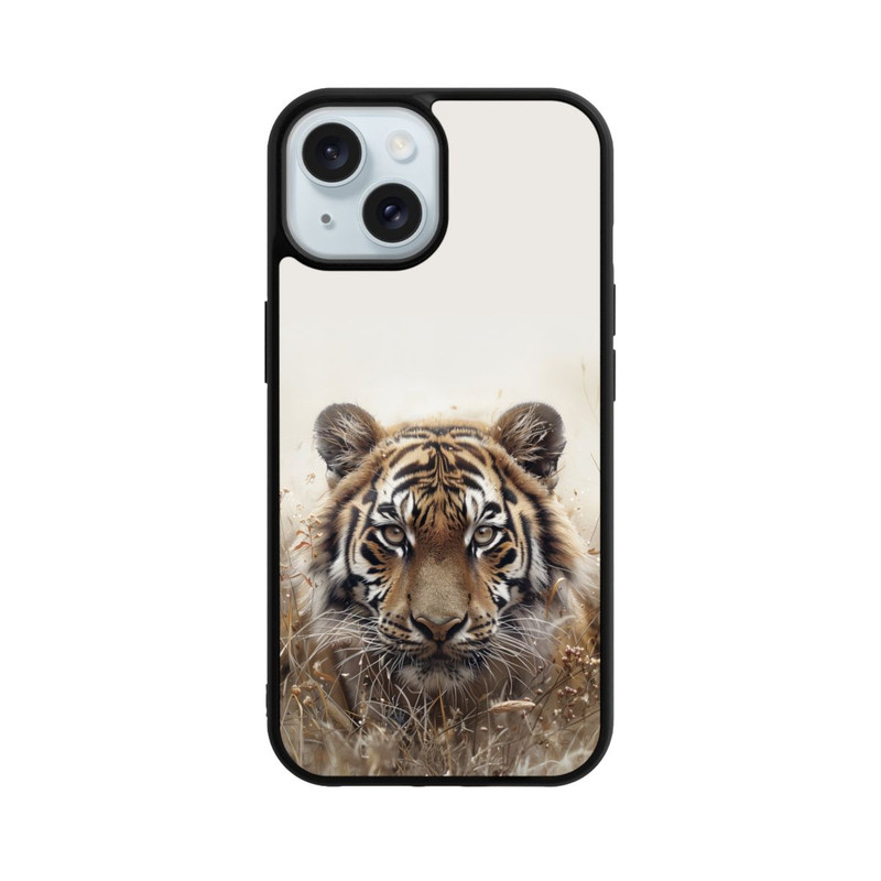 iPhone 15 Base Case Hunting Tiger Grasses