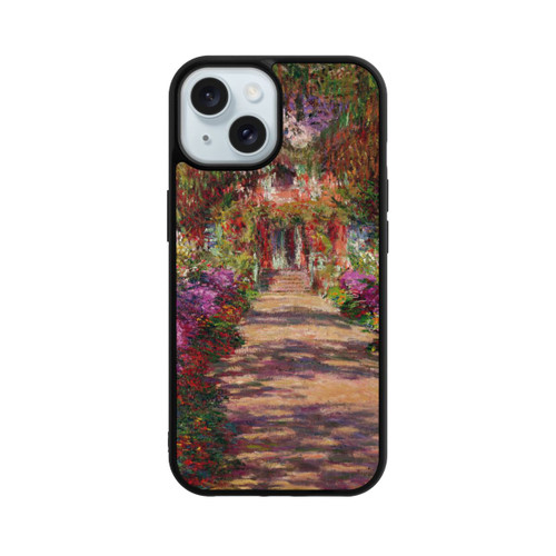 Apple iPhone 15 Base Case Eine Allee in Monets Garten in Giverny by Claude Monet