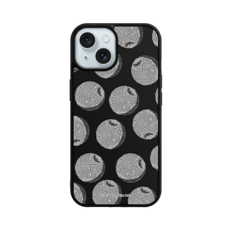 iPhone 15 Base Case death-star-pattern-transparent
