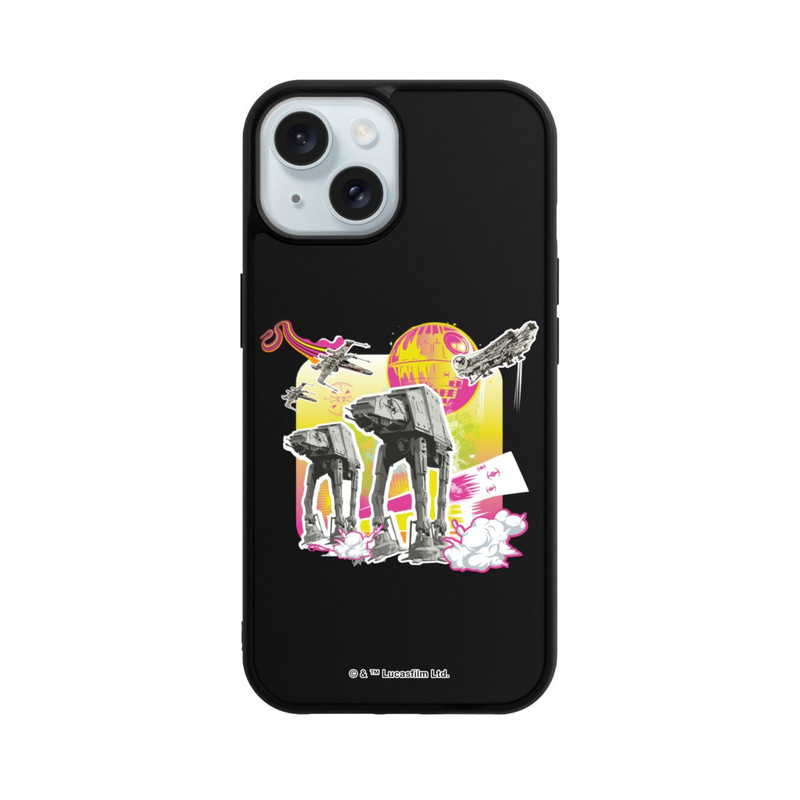 iPhone 15 Base Case AT-AT All Terrain Armored Transport Neon Star Wars