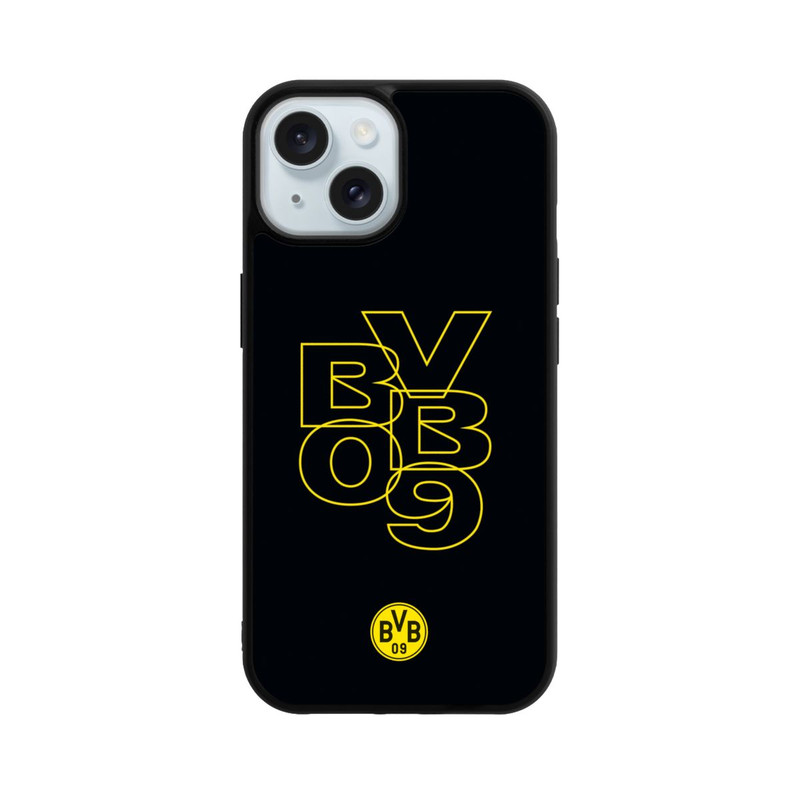 iPhone 15 Base Case BVB09 Gelb Schwarz