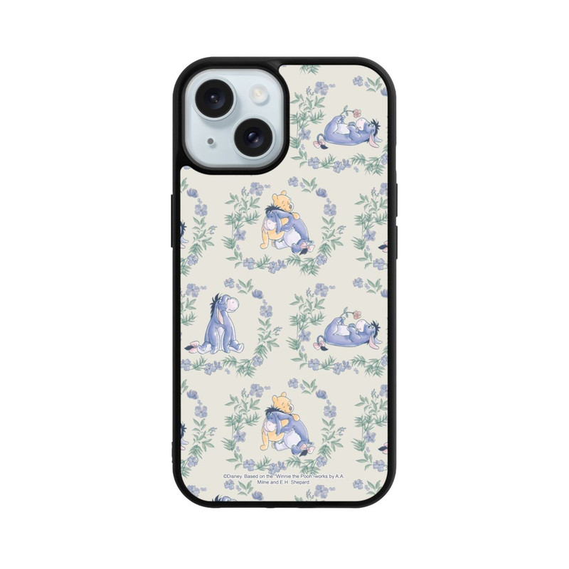 iPhone 15 Base Case Eeyore Hugging Pooh Pattern