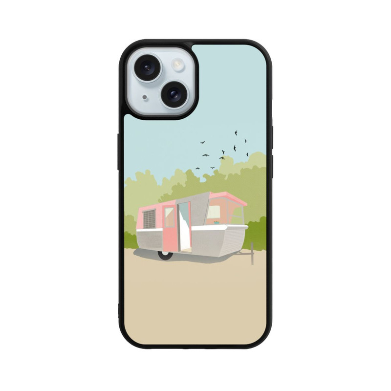 iPhone 15 Base Case Retro Glamping by Roberta Murray