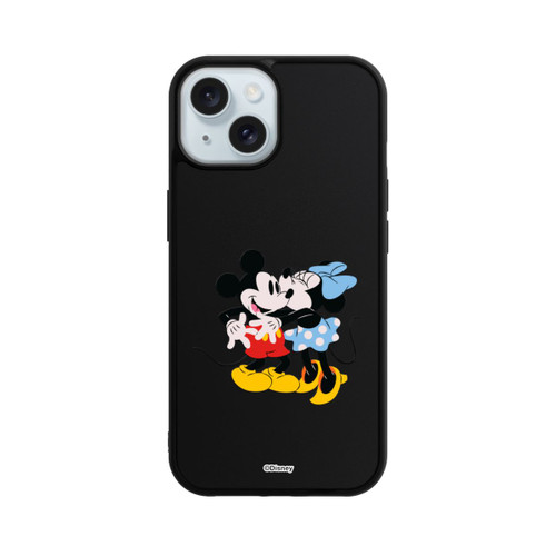 Apple iPhone 15 Base Case Mickey and Minnie Magical Couple Transparent