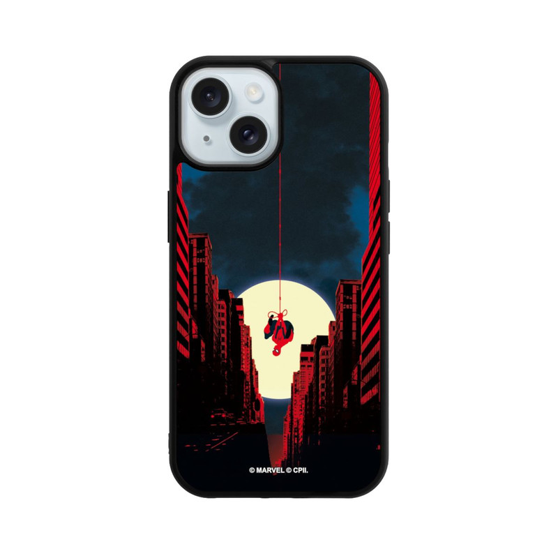 iPhone 15 Base Case Spider-Man Marvel between Skyscrapers