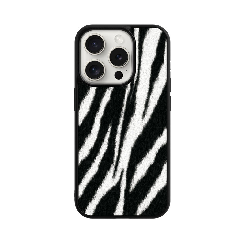 iPhone 15 Pro Base Case Zebra Look