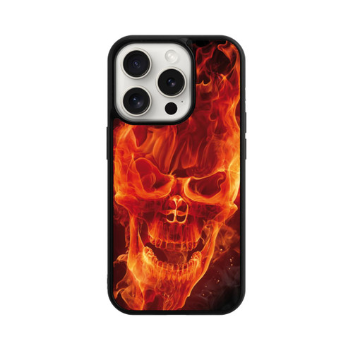 Apple iPhone 15 Pro Base Case Burning Skull