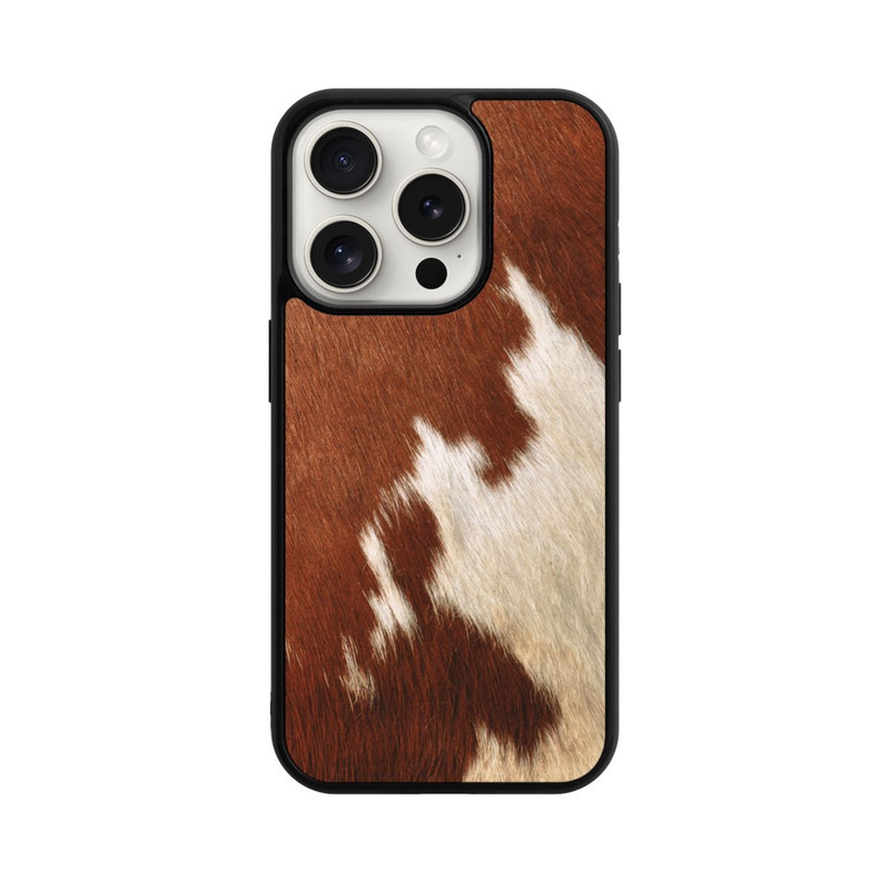 iPhone 15 Pro Base Case Kuhfell Look
