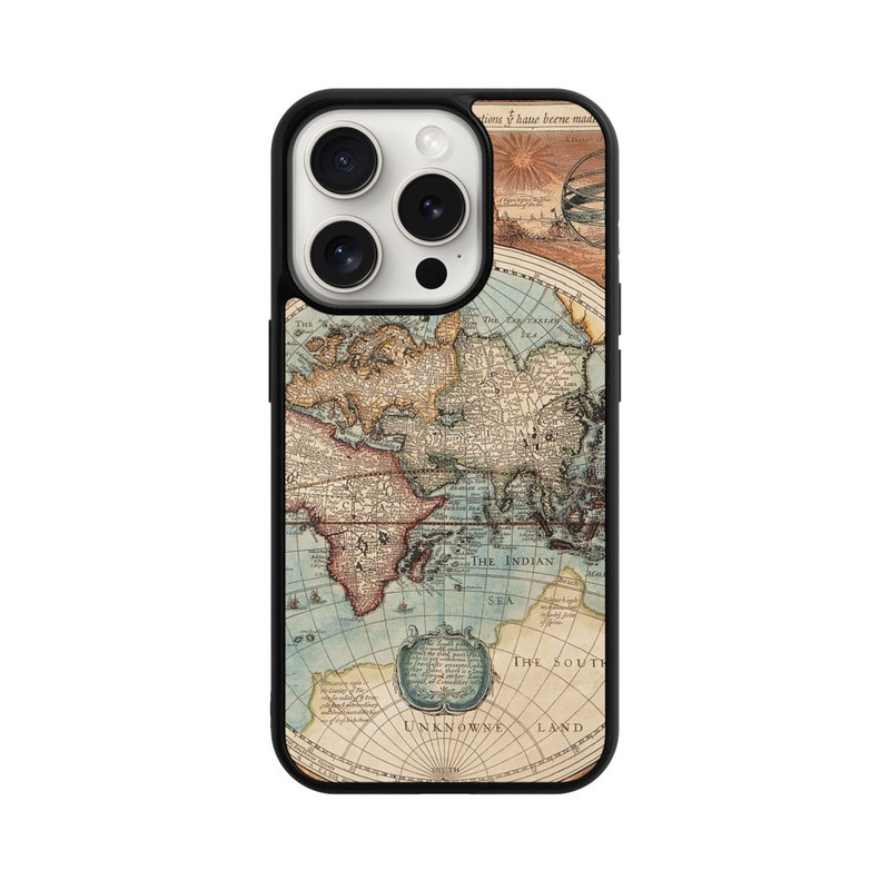 iPhone 15 Pro Base Case Vintage Weltkarte