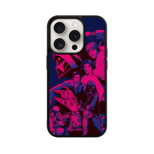 Apple iPhone 15 Pro Base Case StarWars Charaktere - Ultraviolet