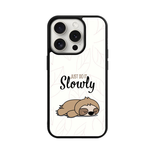 Apple iPhone 15 Pro Base Case Just Do It Slowly Sloth