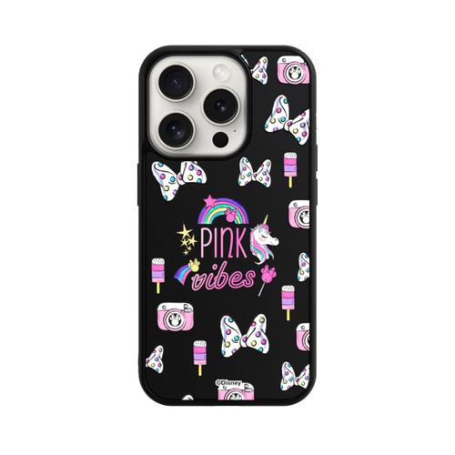 Apple iPhone 15 Pro Base Case Pink Vibes Transparent