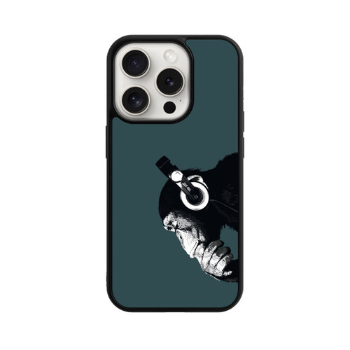 Apple iPhone 15 Pro Base Case Denkender Affe Blau
