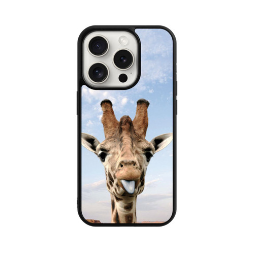 Apple iPhone 15 Pro Base Case Giraffe auf der Straße